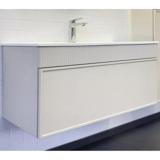 Тумба с раковиной Comforty Мадрид 00-00017880 101 см Серый шелк